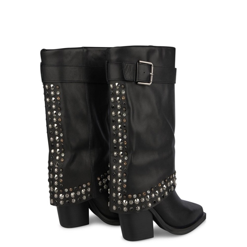 Bottes à Talons Alma En Pena Studded Boot Orange Rose Femme | RQN-42445531